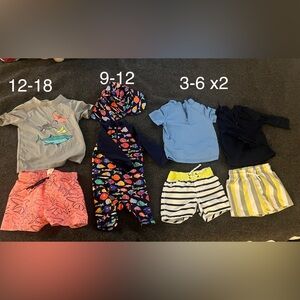 Lot of Baby/Toddler Swim & Playwear - Multicolor (3-18M)
